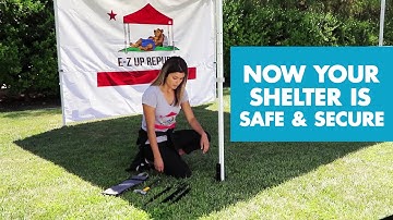 E-Z UP® Heavy-Duty Stake Kit for portable canopy tent