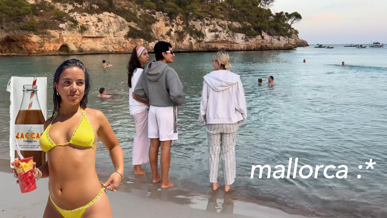 girls trip to mallorca {vlog} | beautiful beaches & flea market haul