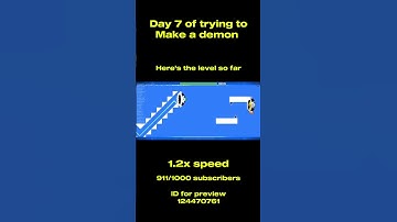 Day 7 of trying to make a demon in Geometry dash! #shorts #geometrydash