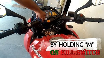 how to reset rench ( service ) symbol on pulsar #NS200 , # AS200 , #RS200