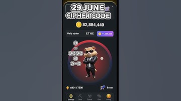 hamster combat cipher code today | 29 june 2024