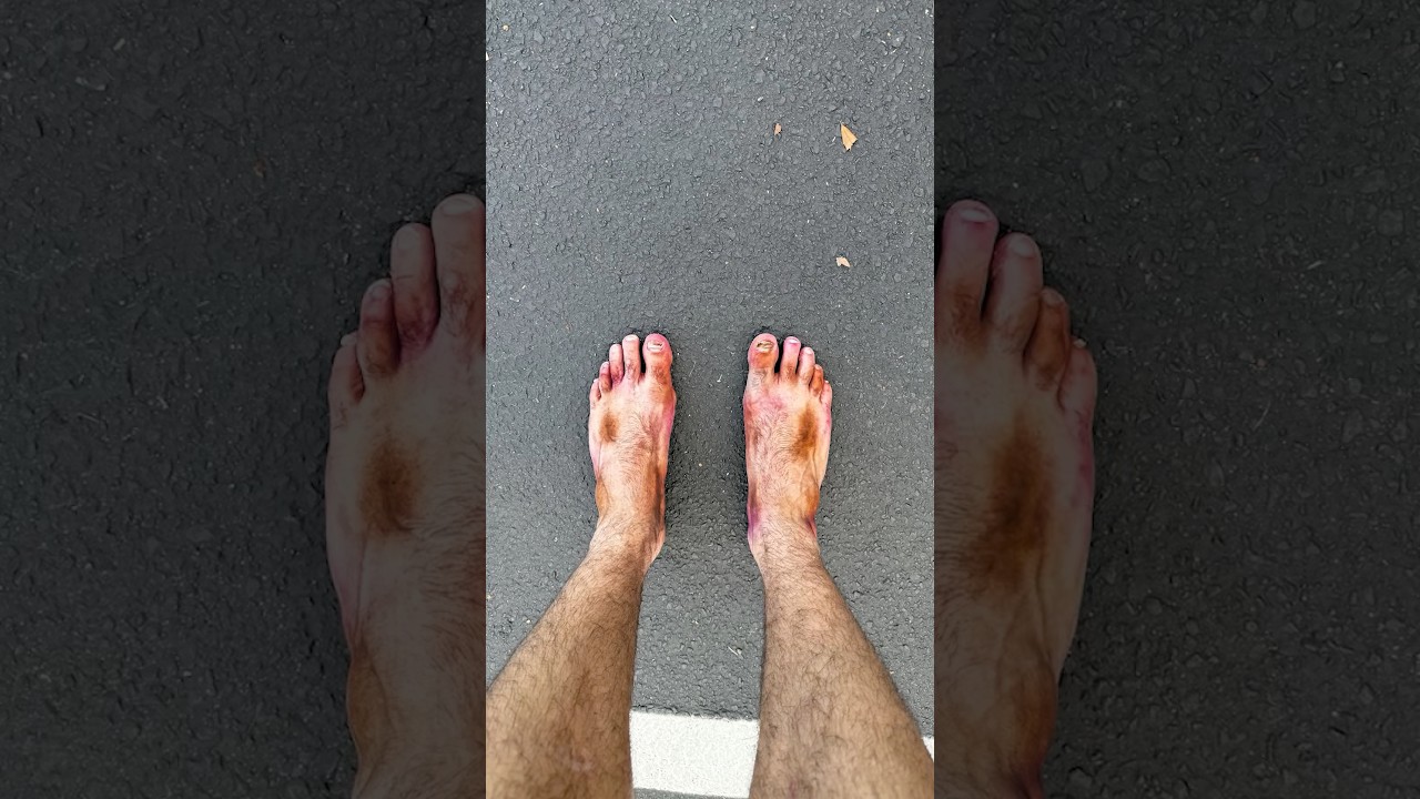 Corri 1Km Descalço (mais ou menos)