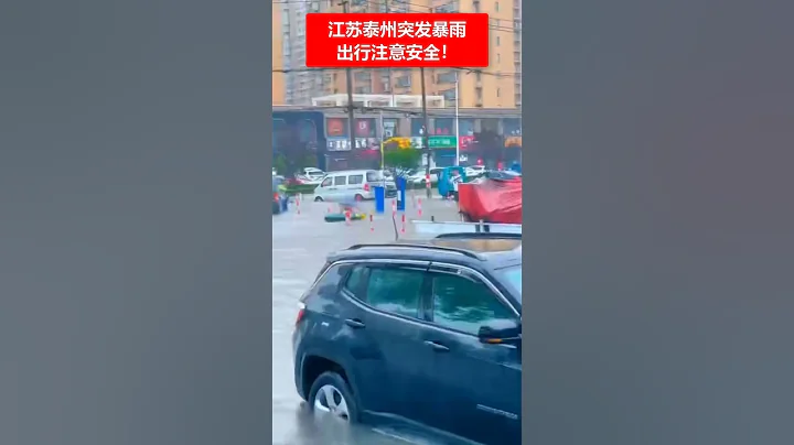 🔴江蘇泰州突發大雨，提醒大家出行注意安全！✳️☔️ - 天天要聞