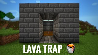 Lava Trap Tutorial in Minecraft #shorts
