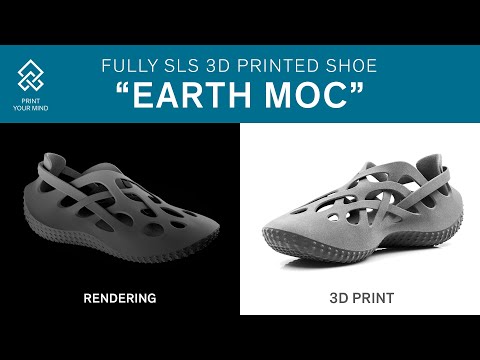 "The Earth Moc" – Flexible fully 3D printed Shoe | Designed by Daniel Shirley