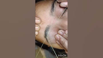 Eyebrow threading tutorial #eyebrowthreading #shorts #threading #eyebrows #viralvideo