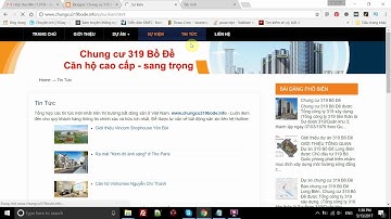 Theme blogspot bất động sản chung cư 319 bồ đề