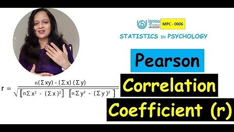 [Psychology] Pearson Correlation Coefficient (r) | Solved by HAND| IGNOU MAPC-MPC 006|CA Payal Goel