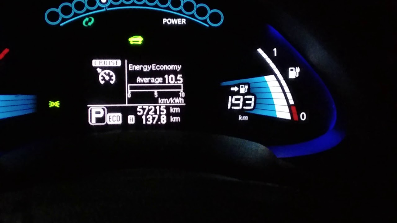 Экономная езда на Leaf AZEO 40kWh - YouTube
