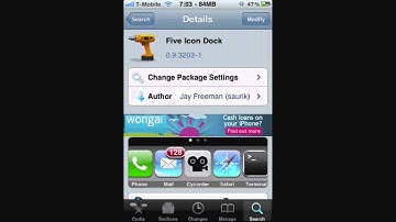 iPhone Quick Tip (Cydia tweak) - Five Icon Dock!