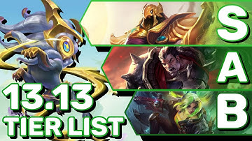 My Strategy & Tierlist For Climbing Patch 13.13 | TFT Guide Teamfight Tactics