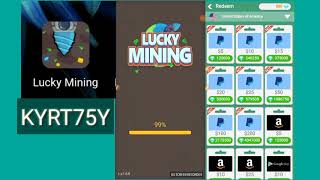 How to earn money online with Lucky Mining to 5$ - 200$ | Free Money Paypal screenshot 5
