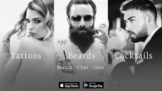 The World's First Online Dating Platform Connecting Tattoo, Beard & Cocktail Lovers! Match-Chat-Date screenshot 2
