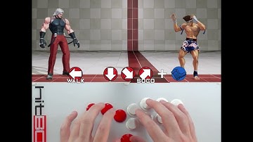 Instant QCF from Back #HitBox #HowToHitBox #KOF #KOFXV #Leverless #SOCD