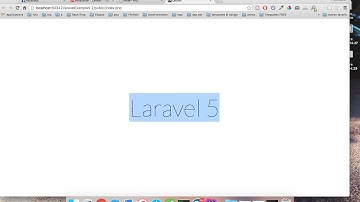 How To Install Laravel 5 on Mac