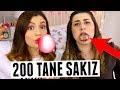 AYNI ANDA 200 TANE SAKIZ ÇİĞNEDİK!