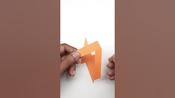 Easy Paper Number Cutting "7" Without Template #Shorts