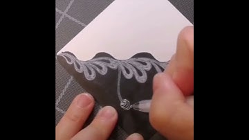 Zentangle drawing tutorial 禅绕画画法