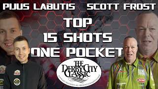 Top 15 One Pocket Shots - Scott Frost vs Pijus Labutis