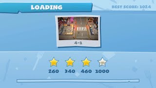 Overcooked 2 EZ || Level 4-1 || 4 Stars || 2 player Co-op