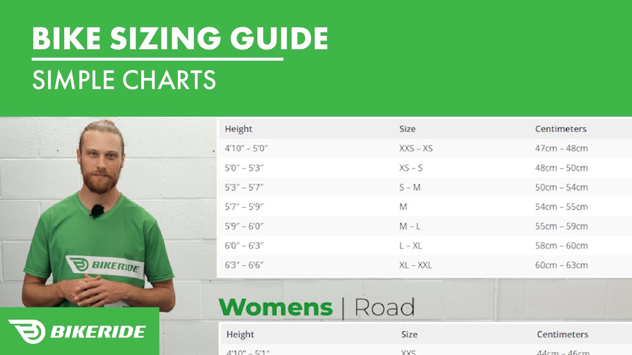 Complete Bike Frame Size Guide - Bike Frame Measurement & Size Chart