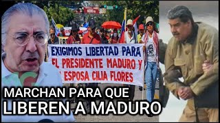 Oposición Marcha Pidiendo Libertad Para Nicolás Maduro