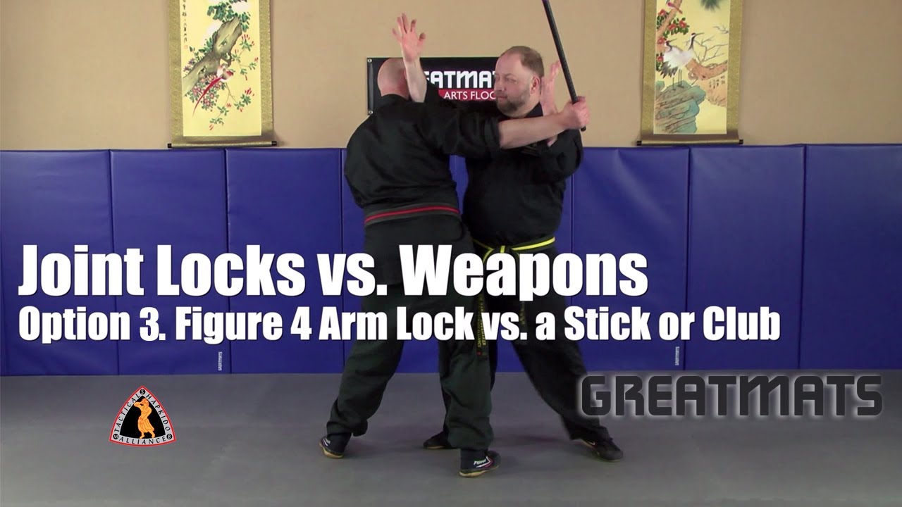 Hapkido Figure 4 Arm Lock vs. Stick Attack Self Defense Series 6 YouTube