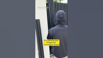 Build a nice looking Wall with Wood Composite Wall panels WPC CLADDING   #Compositecladding