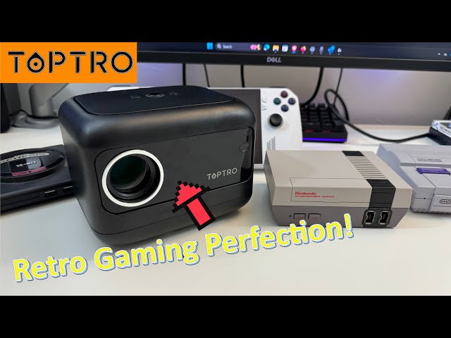 TOPTRO TR25 [Electric Focus] Mini Projector -- Perfect for Retro Gamers! --  