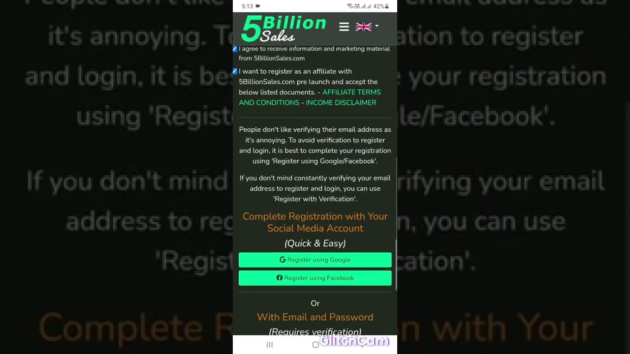 How to create 5 billion sales account ?