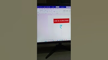 How to Draw the Rupee Symbol (₹) | Microsoft Word Unicode Shortcut #msword #RupeeSymbol #viralvideo
