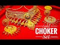 Gold Choker Set Price/Chokers Collection for wedding/Choker Necklace#gold#jewellery
