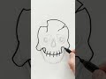 Scary Skull Halloween Drawings