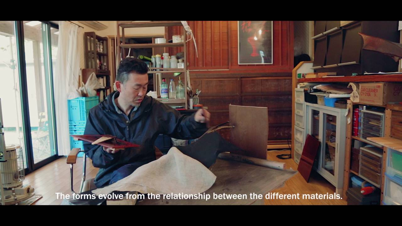 Lacquer Sculpture: Floating Forms  by MURAMOTO shingo