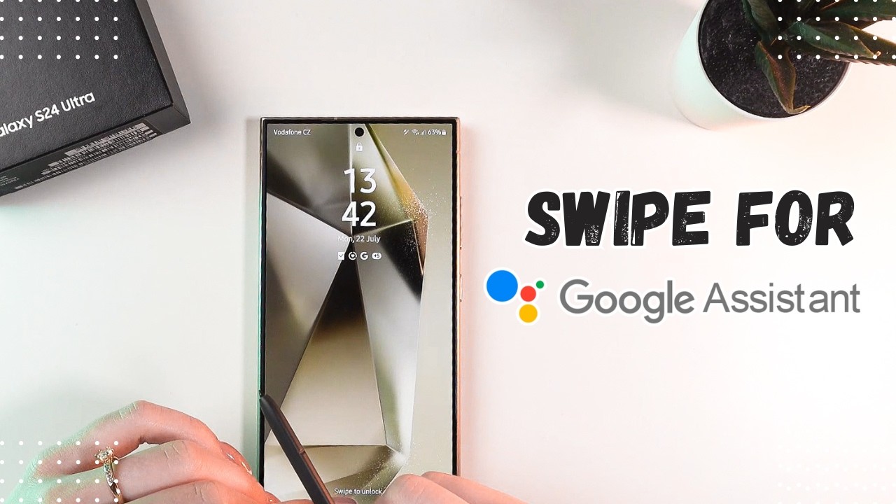 How to Enable/Disable Swipe For Google Assistant on Samsung Galaxy S24 ...