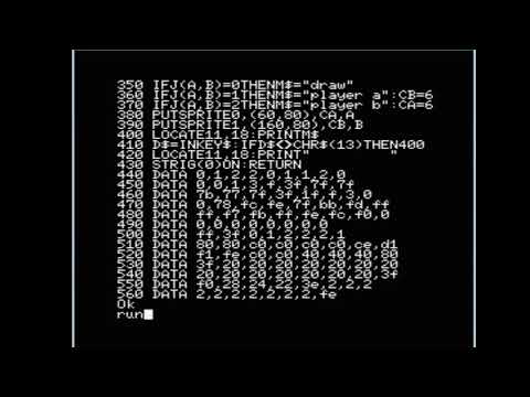MSX Typed in program