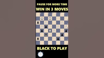 Checkmate in 3 MOVES Puzzle 2 | Black 2 Move | King Hunt Chess Puzzle Game | Chess Puzzles #shorts