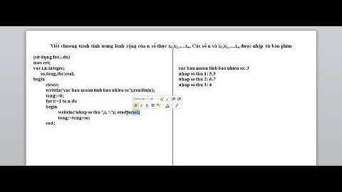Bài tập Pascal - Phân tích 2 vòng lặp for..do và while..do