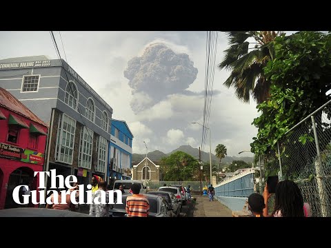 St Vincent rocked by explosive eruptions of La Soufrière volcano