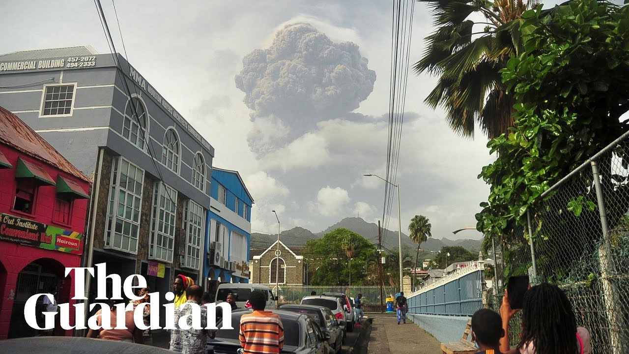 Explosive eruption rocks volcano on Caribbean's St. Vincent