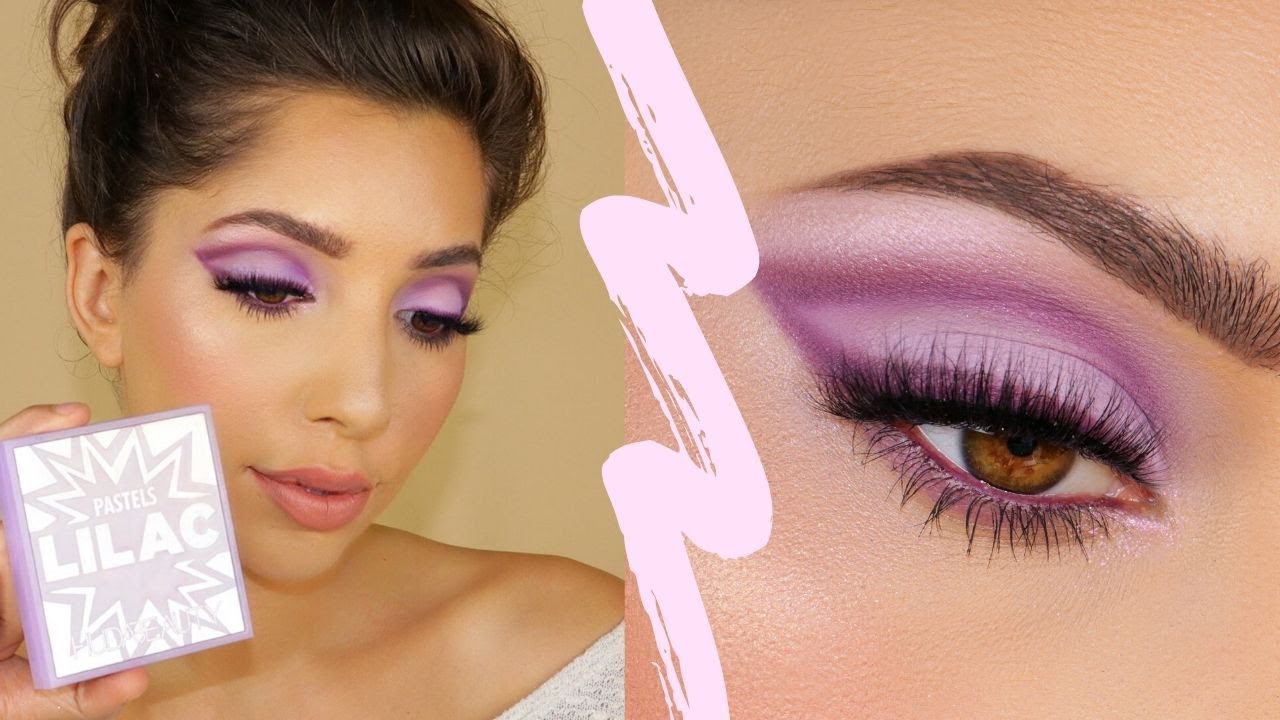 Huda Beauty Lilac Pastel Obsessions Makeup Tutorial YouTube