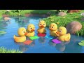 Five Little Ducks Learn Colors at the Pond | Nursery Rhymes & Kids Songs