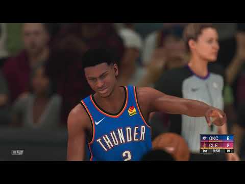 NBA 2K20 Oklahoma City Thunder Vs Cleveland Cavaliers 