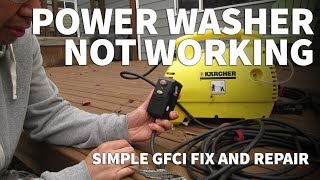 Pressure Washer Repair with Oaonan GFCI Plug – Electric Pressure Washer Not Working