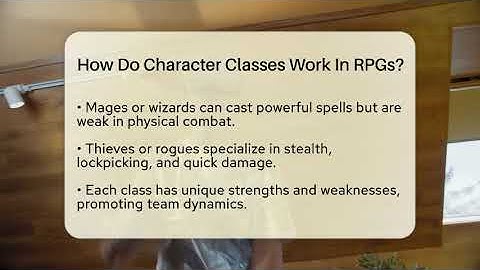 How Do Character Classes Work In RPGs? - Video Gamers Vault