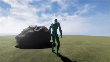 First try at making a static mesh in Unreal Engine 4 - Rock On!