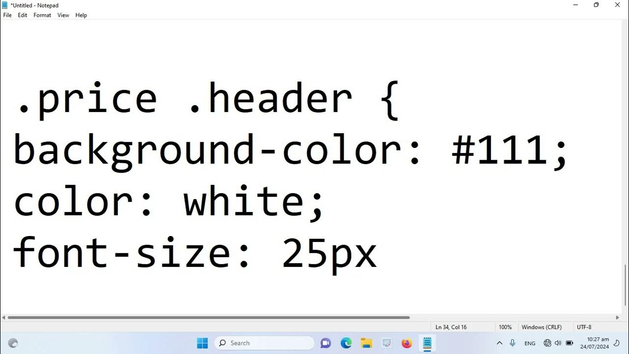 HTML Program 2016 Lecture 56 | Pricing Table | HTML code with Harry ...