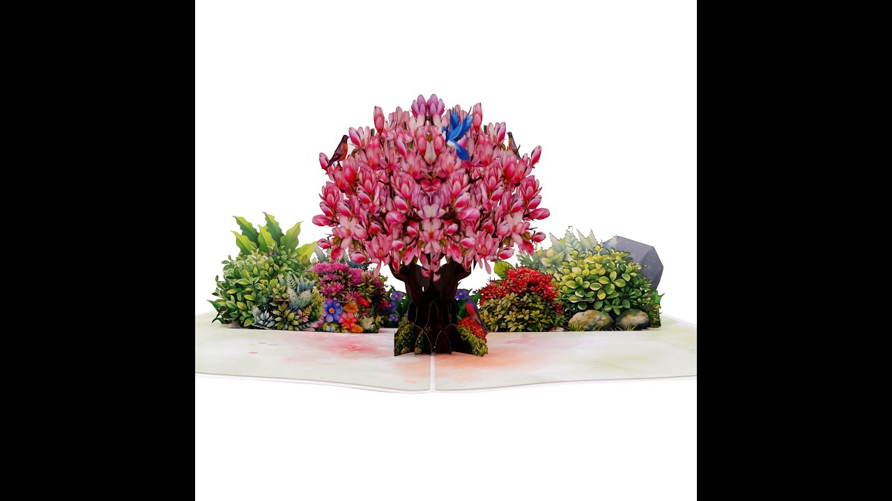 Magnolia Tree Pop Up Card