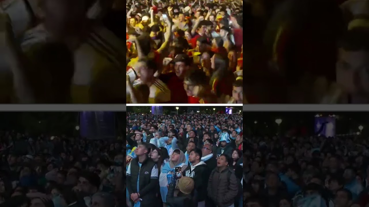 Spain vs. Argentina fan's reactions to Ferran Torres' goal 😅
