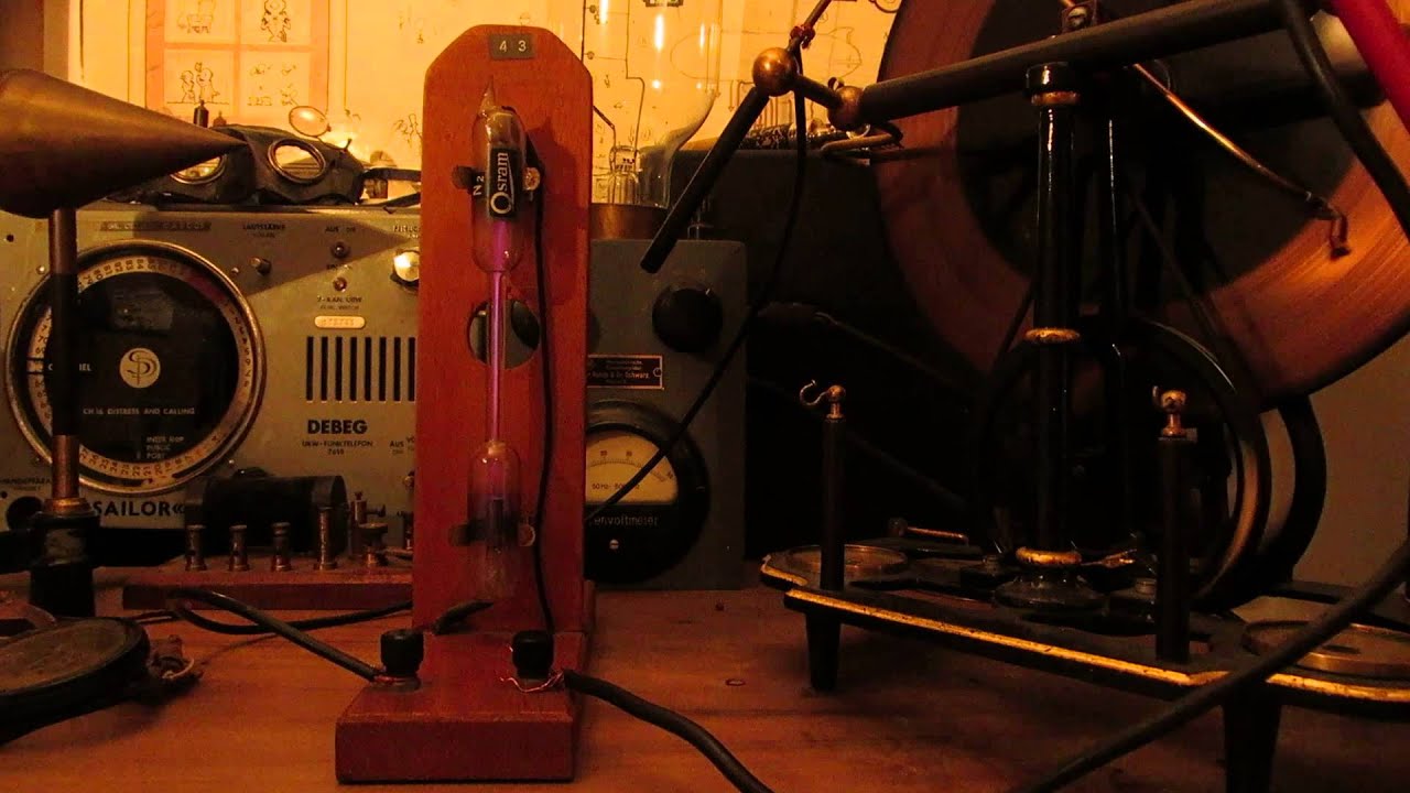Behold! a Nitrogen discharge tube. YouTube